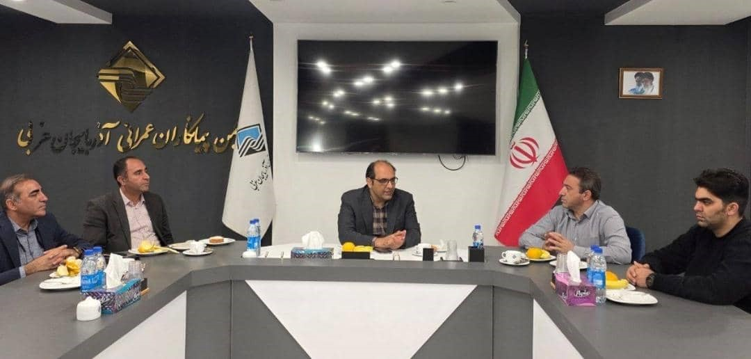 ‍ دیدار رئیس مرکز تحقیقات و تعلیمات حفاظت فنی و بهداشت کار کشور با دبیر انجمن پیمانکاران عمرانی آذربایجان غربی
